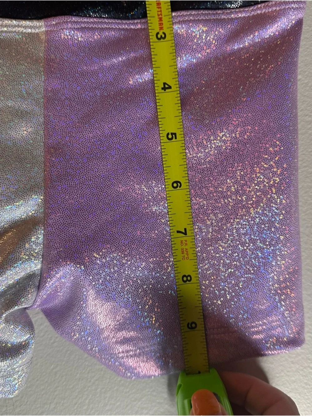 Justice Iridescent Purple Foil Cinch Shorts Girls S(7/8) - XS(5/6) Dance/Gym NEW